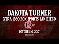 SDSU FOOTBALL: DAKOTA TURNER - XTRA 1360 FOX SPORTS SAN DIEGO - 10/10/17