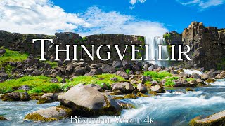 Thingvellir National Park 4K UHD • Home of the Continental Drift • Relaxation Film, Calming Music