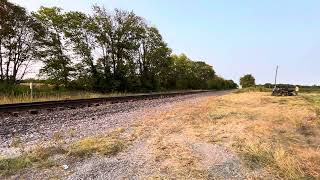 UP 4014 Leading UP PG3SL thru Hamel IL at Decent Speed