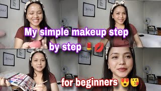 Kumno ban leh  simple MAKEUP step by step for beginners💄💋||Makeup Tutorial ✨#makeup#beauty#tutorial