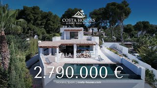 IBIZA-STYLE VILLA - MEDITERRANEAN ELEGANCE WITH SEA VIEWS AT PLAYA EL PORTET, MORAIRA ALICANTE