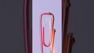 ASMR \u0026 Close-up of burning paper clip in slow motion #macro #satisfying #shorts