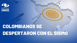 Temblor en Colombia sacudió a Los Santos y se sintió en varias partes del país