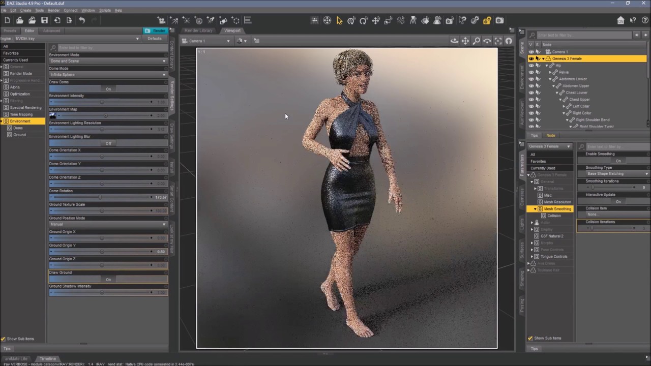 DAZ Studio Smoothing Modifier - YouTube