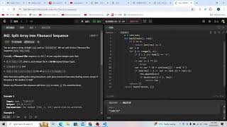 Leetcode 842. Split Array into Fibonacci Sequence (backtracking)