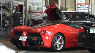 【超希少】ガソリンスタンドで給油するラフェラーリ ‼ 世界限定499台　LaFerrari