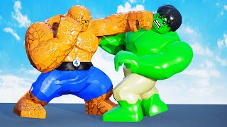 LEGO HULK VS THING (FANTASTIC FOUR MOVIE) - EPIC BATTLE