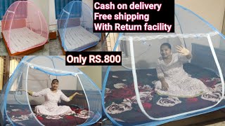 Mosquito net very reasonable price/రెండు తీసుకుంటే మరింత తక్కువ ధరలో/cash on delivery free shipping