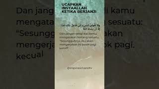 Ucapkan Insya Allah ketika berjanji