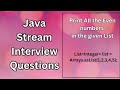 Java Streams Interview Questions | Find All the even numbers in the list | #java #interview #coding