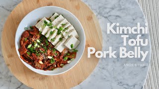 Easy KOREAN Recipe: Tofu Kimchi Pork Belly stir-fry // 두부김치