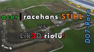 D07 Race - Comparison racehans vs. riolu! - Trackmania Nations Forever