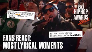 Jeezy & Pusha T Do The Fans Service With Some Of The Greatest Lyrical Moments! | Hip Hop Awards '22