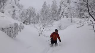 西吾妻山・若女平コース山スキー（2017.3.11）