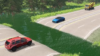 Cars vs Deep Water #7 – BeamNG.Drive