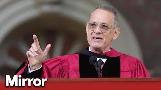 Tom Hanks delivers speech about 'truth' to Harvard graduates