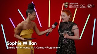 Female Performance In A Comedy Programme winner Sophie Willan’s heartfelt dedication | Virgin Media