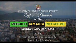 JISTV | Official Launch of the Rebuild Jamaica Initiative