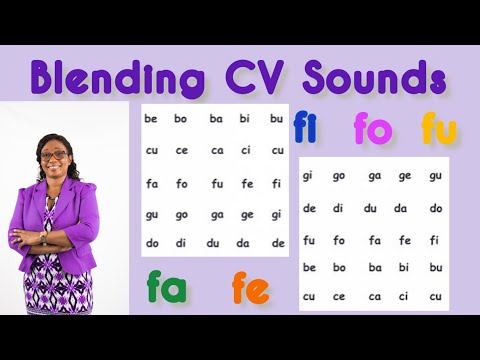 Blending Two Letters Level 1C  Consonant and Vowel  Short sound vowels  Phonics Instruction