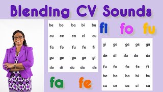 Blending Two Letters Level 1C | Consonant and Vowel | Short sound vowels | Phonics Instruction