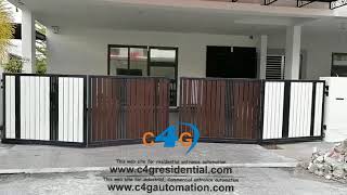 Automatic Four Folding Main Compound Gate / Remote Controlled Folding Gates Dealers