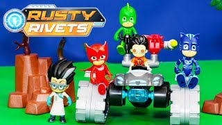 Rusty Rivets Build Me Tank Unboxing with PJ Masks