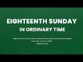 Eighteenth Sunday in Ordinary Time