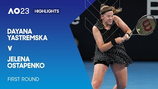 Dayana Yastremska v Jelena Ostapenko Highlights | Australian Open 2023 First Round