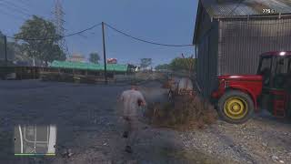 GTA 5: Trevor Reclaims the Farmhouse - Tractor Chase and Showdown!