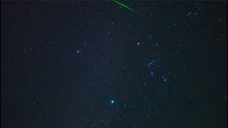 2023年オリオン座流星群　極大日の星空と流れ星（SONYα7SⅢリアルタイム動画）