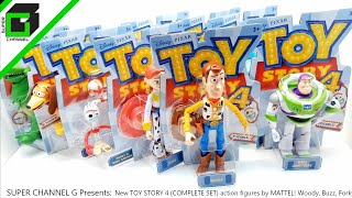 New TOY STORY 4 (COMPLETE SET) action figures by MATTEL! WOODY, BUZZ, FORKY and the gang UNBOXING