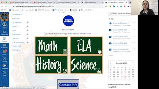 Online schedule and instructions