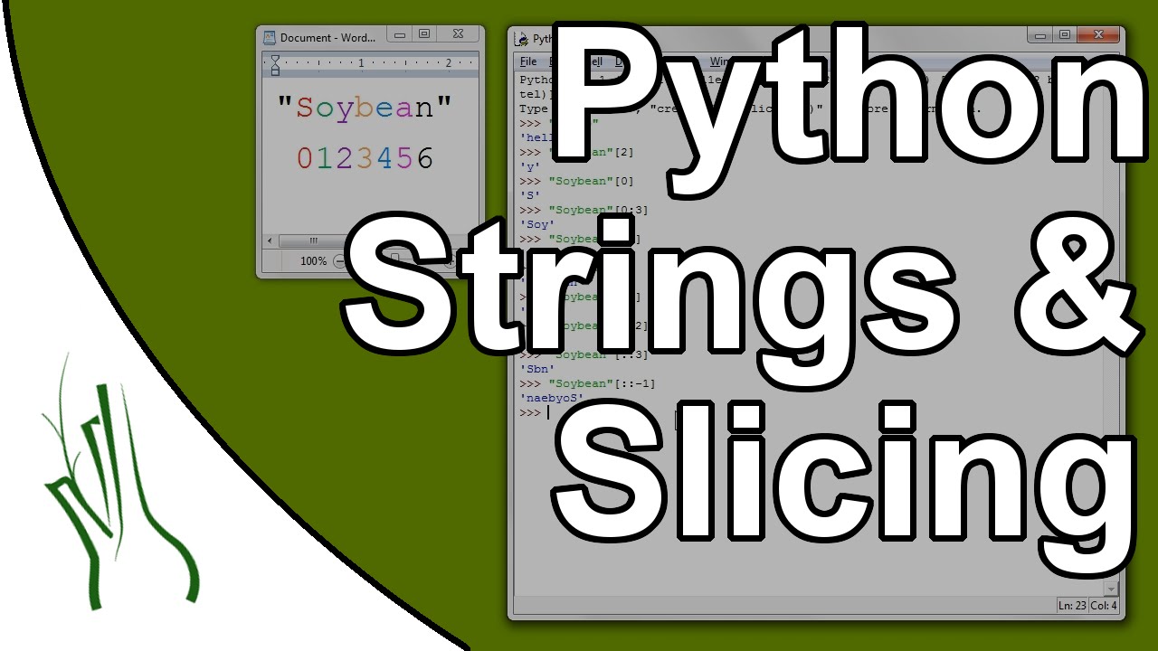 Python - What Are Strings, And What Is String Slicing? - YouTube