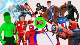 Avengers vs Avengers Spider man Vs Hulk Vs Superman Vs Iron Man - Superheroes Epic Battle