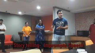 Power of Story Telling - Impromptu Speech. #speech #public speaking #welll being.