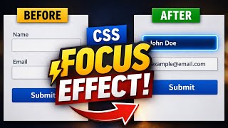 How to Create CSS Input Focus Effect | Accessible Form