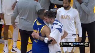 Stephen Curry and Luka Doncic After Warriors vs Mavs