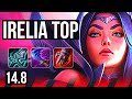 IRELIA vs JAX (TOP) | Quadra, 21/2/4, Legendary, 6 solo kills, 41k DMG | EUW Master | 14.8