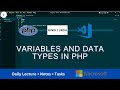 lect 3 |  Demystifying PHP Variables and Data Types: A Beginner's Guide 📊💡