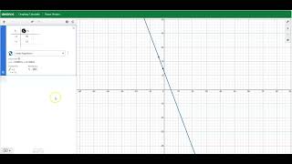 SLOPE from a Table (DESMOS)