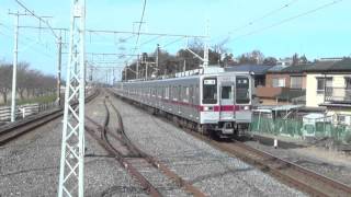 鷲宮駅を入線する東武10030系11437F+11253F