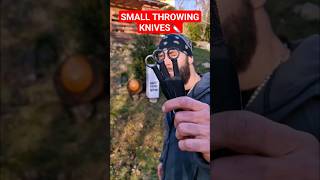 HOW To Throw SMALL Throwing Knives? #shorts #skills #tips #tutorial