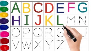 Learn to Write ABCD Alphabet Letters | Tracing of Uppercase Letters | Toddlers and Kids Learning