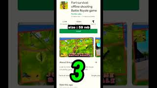 5 new offline games like free fire for Android under 200mb #shorts #short #youtubeshorts