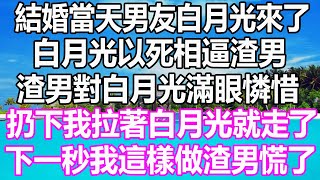 結婚當天男友白月光來了，白月光以死相逼渣男，渣男對白月光滿眼憐惜，扔下我拉著白月光就走了，下一秒我這樣做渣男慌了 #溫情人生 #情感故事#情感#愛情#婚姻#幸福人生#遊戲#故事#pokemon #原神