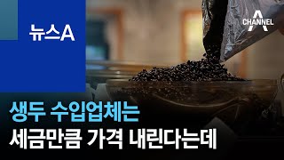 생두 수입업체는 세금만큼 가격 내린다는데…커피값은? | 뉴스A