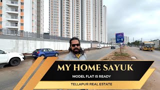 Tour the Stunning 2.5BHK East Facing Model Flat at My Home Sayuk Tellapur | Prime Property Hyderabad