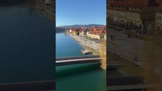 Dráva és Maribor #szlovénia #maribor #folyópart #érzéslovén