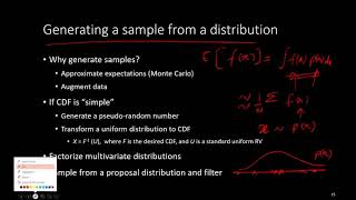 EE769-12-4 Density Estimation - Sampling from a distribution