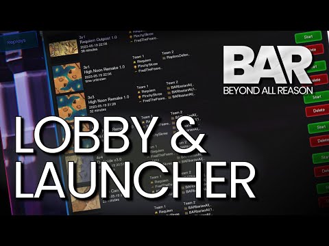 How does the lobby and launcher work in Beyond all Reason – Guide for new players